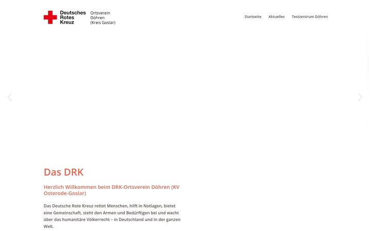 Kuvakaappaus sivustosta drk-doehren.de