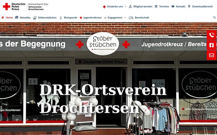 Zrzut ekranu drk-drochtersen.de