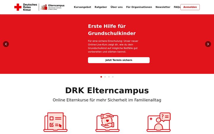 Snimka zaslona za drk-elterncampus.de