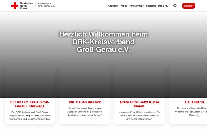 Snimka zaslona za drk-gg.de