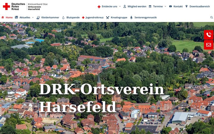 Snimka zaslona za drk-harsefeld.de