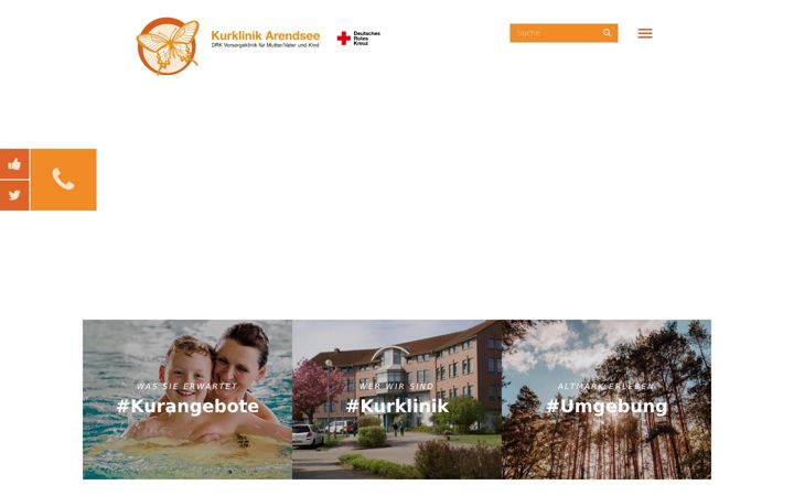 Kuvakaappaus sivustosta drk-kurklinik-arendsee.de