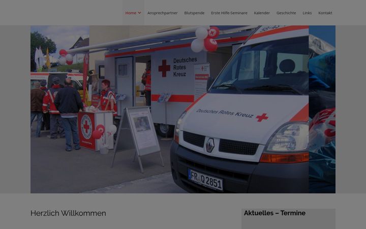 Kuvakaappaus sivustosta drk-loeffingen.de