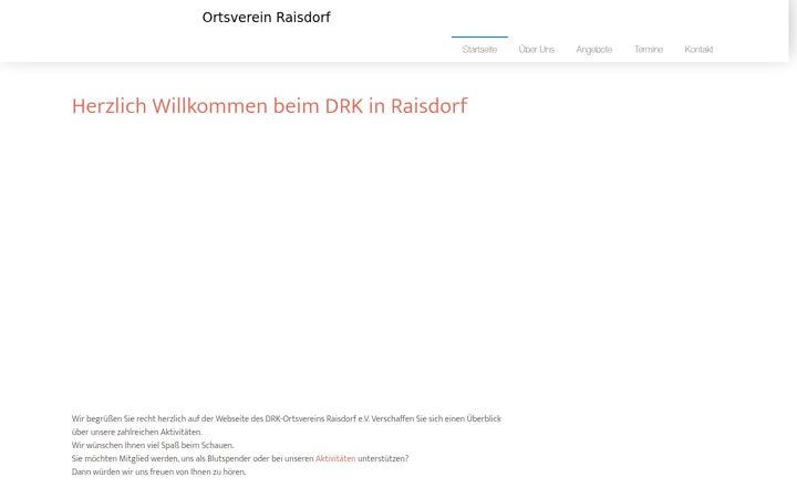 Kuvakaappaus sivustosta drk-raisdorf.de