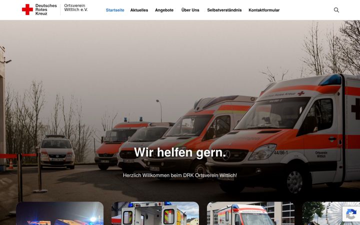 Screenshot of drk-wittlich.de