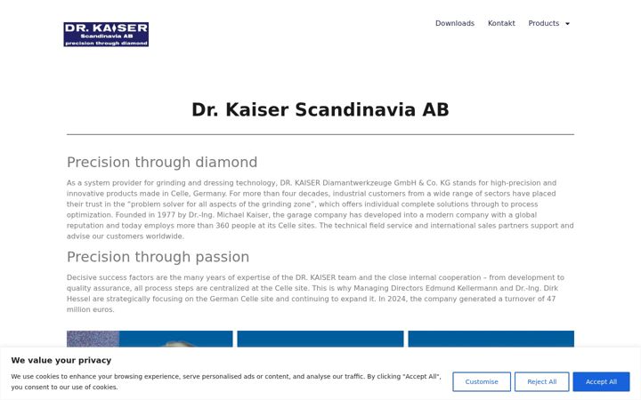 Screenshot von drkaiser-scandinavia.se