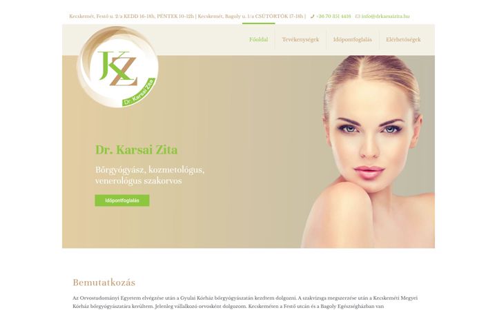 Screenshot of drkarsaizita.hu