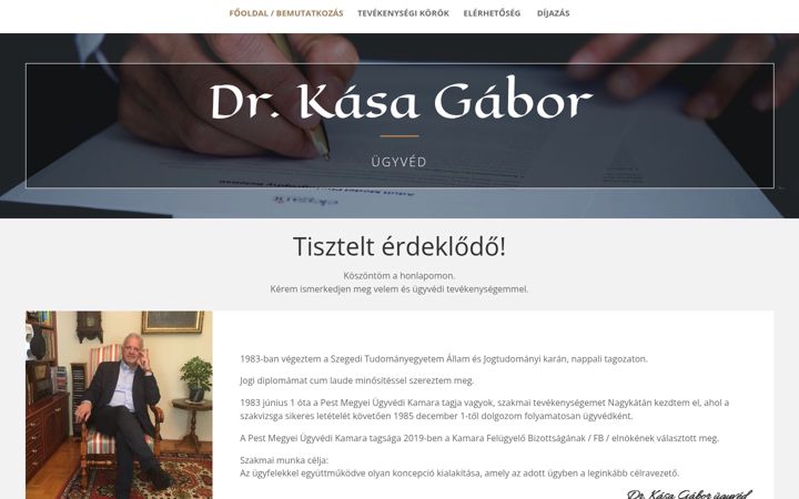 Screenshot of drkasagabor-ugyved.hu