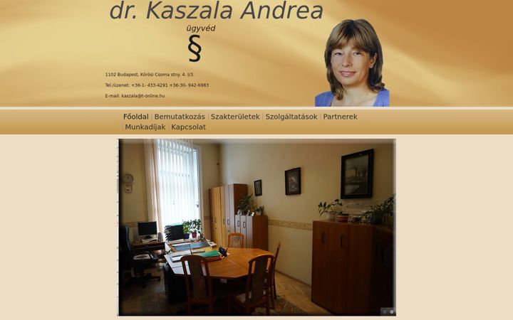 Screenshot of drkaszalaugyved.hu