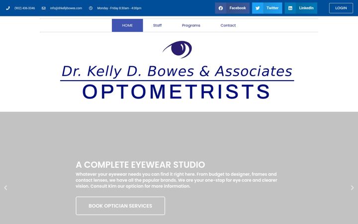 Screenshot of drkellybowes.com