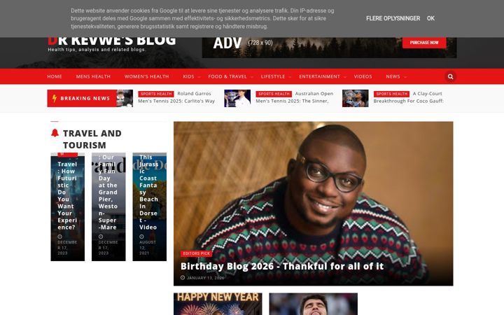 Screenshot of drkevwesblog.com