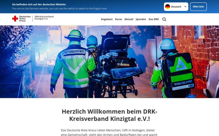 Kuvakaappaus sivustosta drkgelnhausen.de