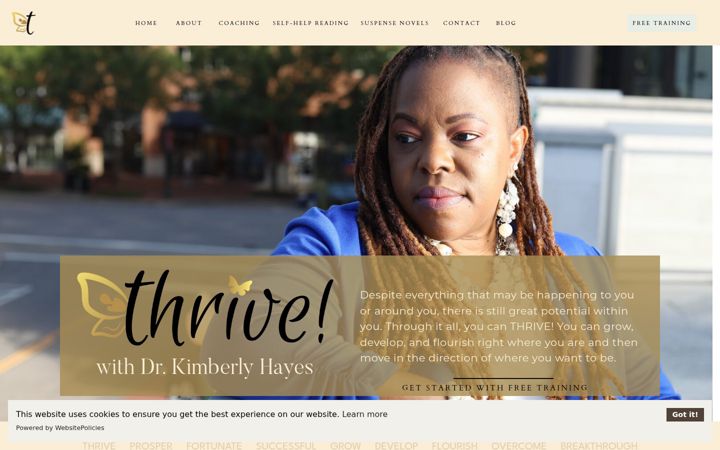 Screenshot of drkimberlyhayes.com