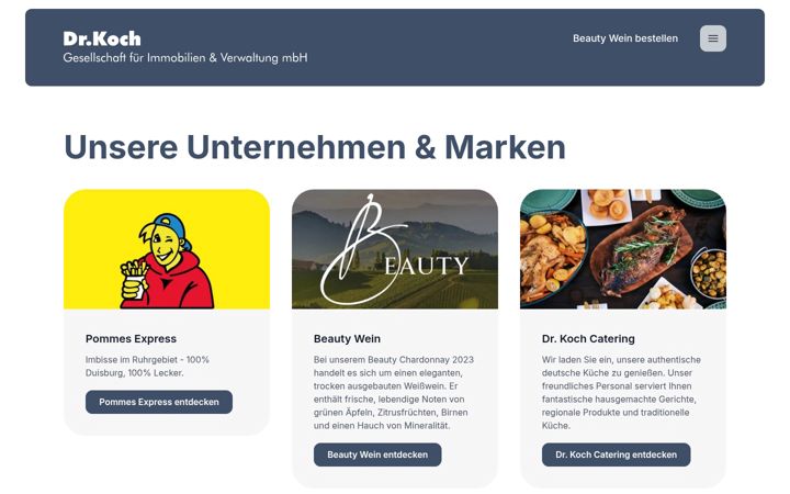 Screenshot of drkoch-immobilien.de