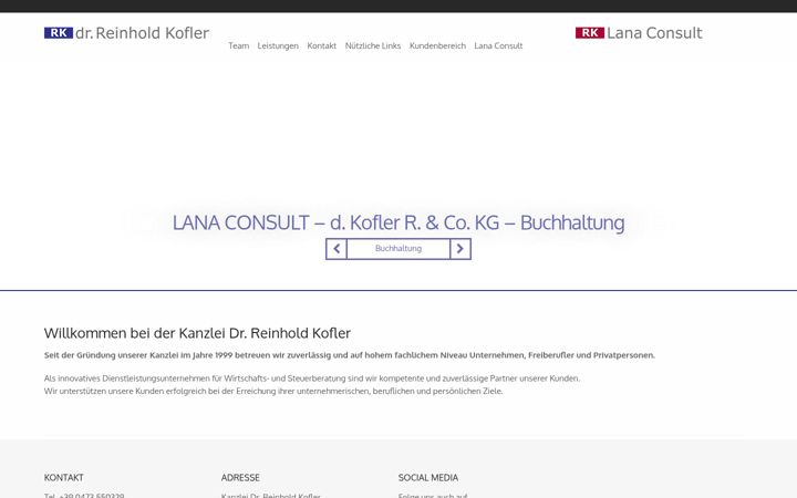 Screenshot of drkofler.it