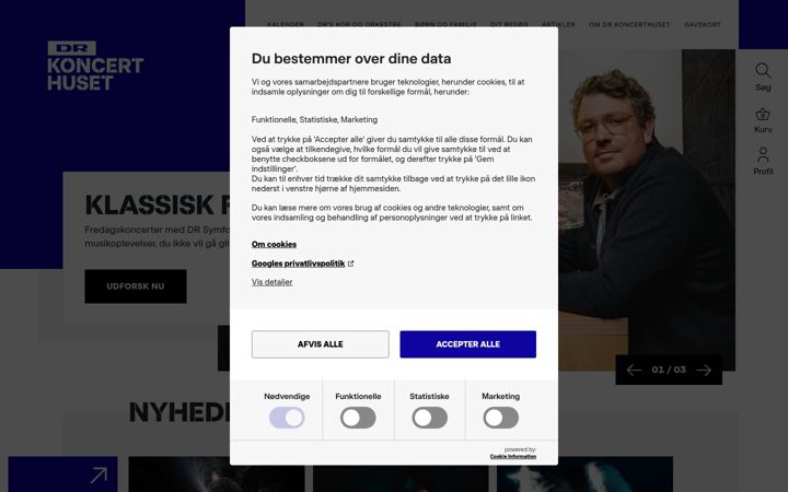 Screenshot of drkoncerthuset.dk
