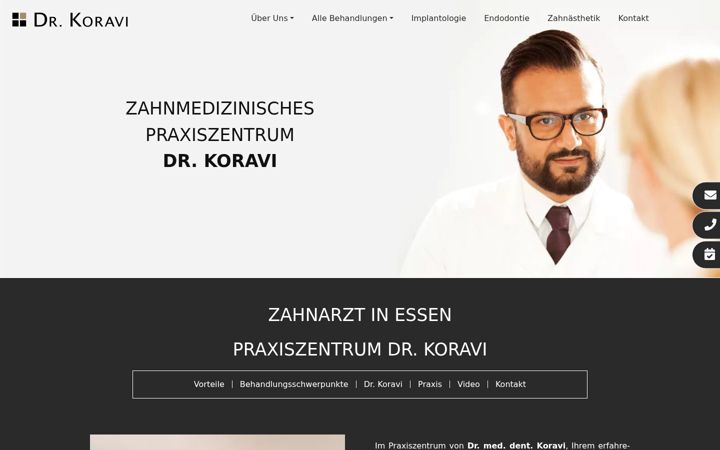 Captura de ecrã de drkoravi.de