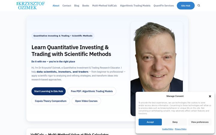 Screenshot of drkrzysztofozimek.com