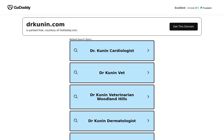 Screenshot of drkunin.com