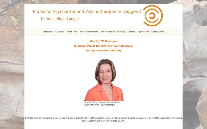 Screenshot of drlanger-psychotherapie.de