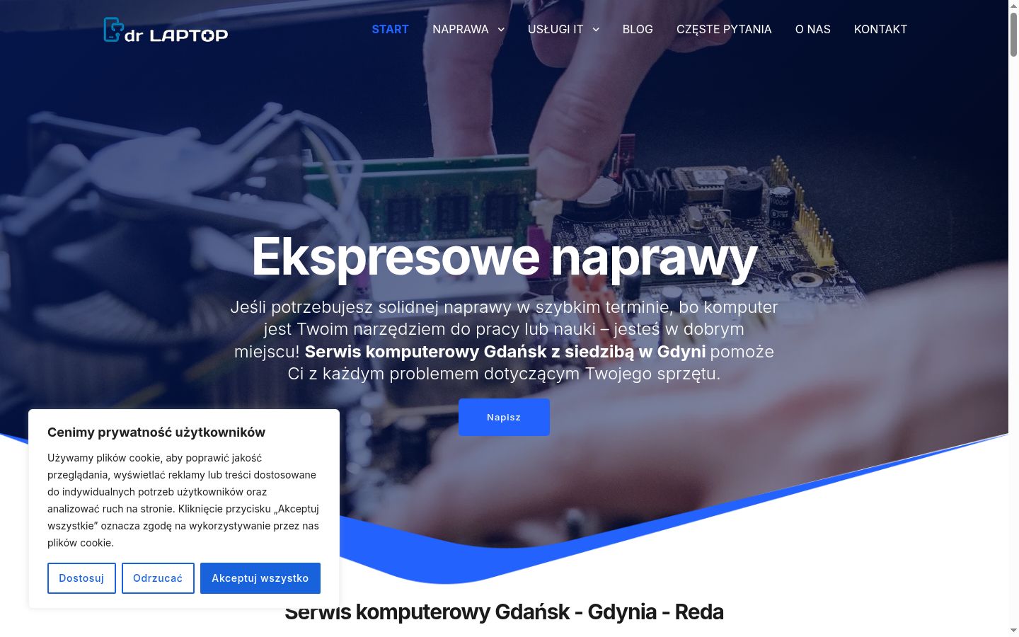 Snímek obrazovky baneru souhlasu zobrazeného před jakoukoli interakcí