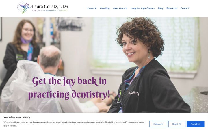 Screenshot of drlauracollatz.com