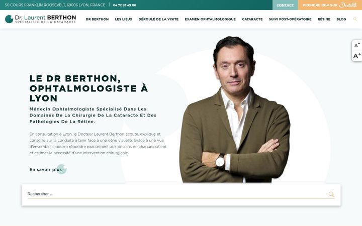 Screenshot van drlaurentberthon.fr
