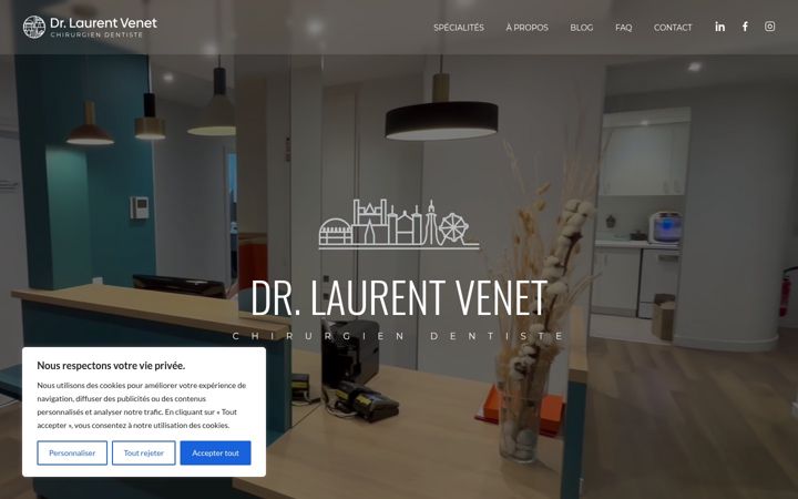Screenshot of drlaurentvenet.fr