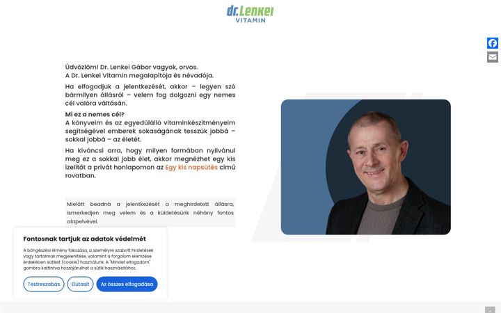 Екранна снимка на drlenkeiallas.hu