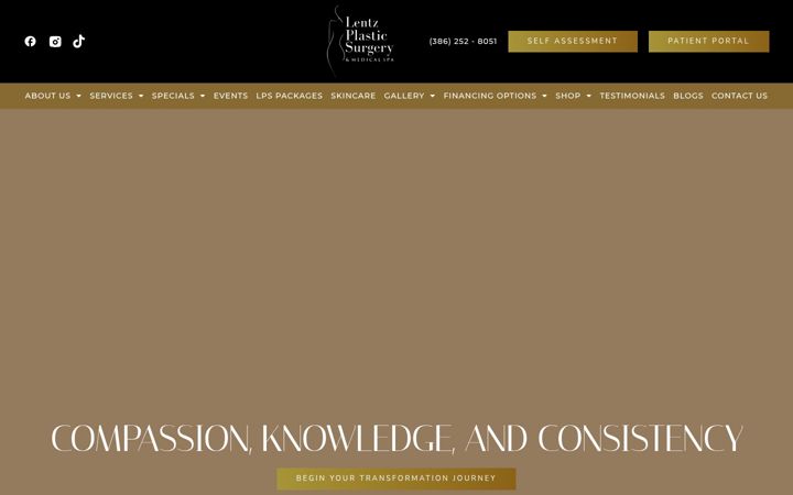 Screenshot of drlentz.com