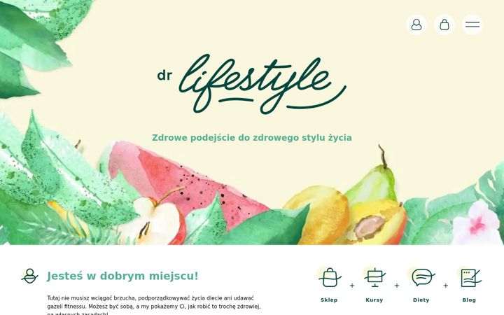Kuvakaappaus sivustosta drlifestyle.pl