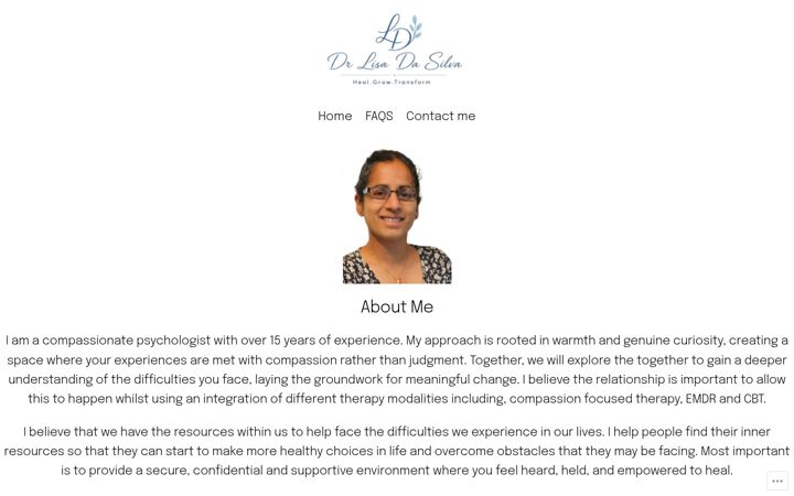 Screenshot of drlisadasilva.com