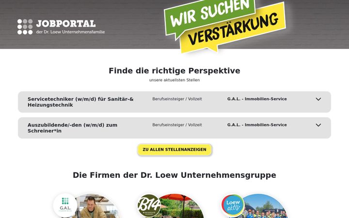 Zrzut ekranu drloew-unternehmensgruppe.de