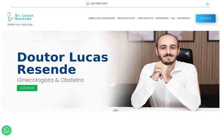 Captură de ecran a drlucasginecologista.com.br