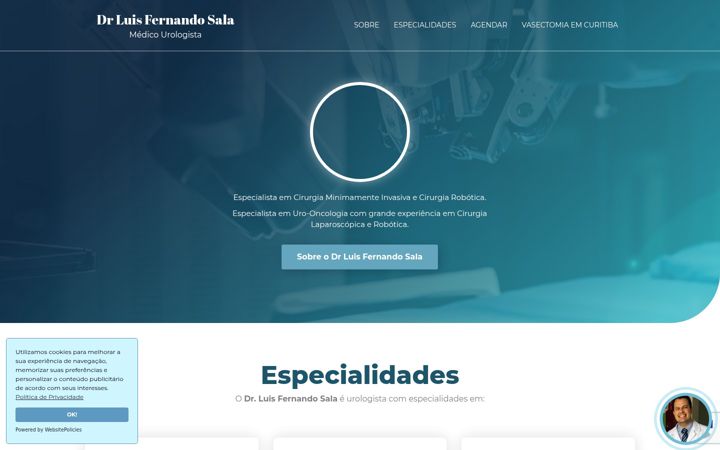 Captură de ecran a drluisfernandosala.com.br