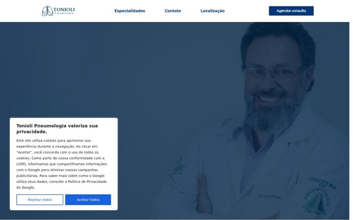 Captură de ecran a drluispaulotonioli.com.br