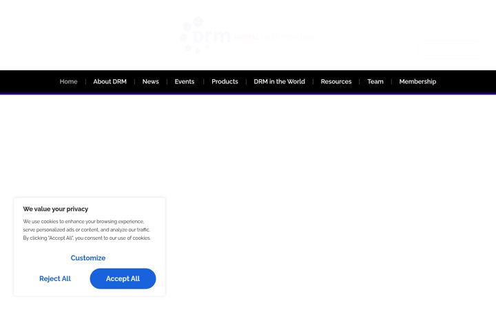 Ekrano kopija drm.org