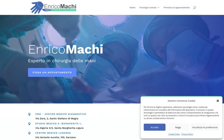 Screenshot of drmachichirurgiamano.it