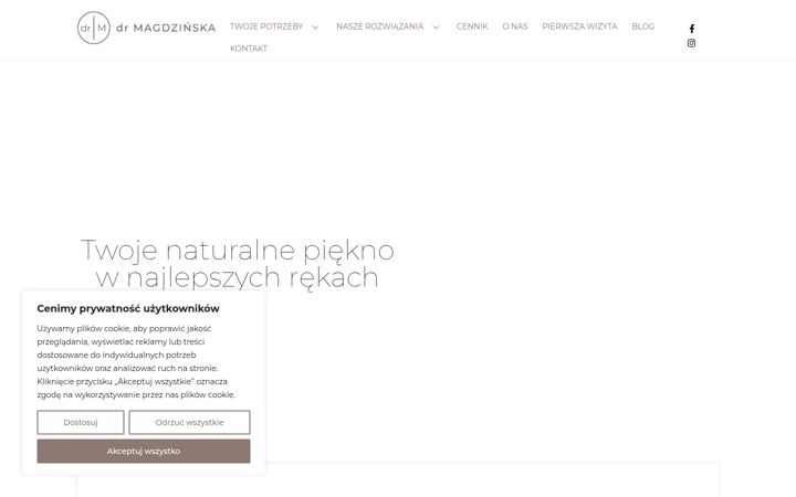 Screenshot of drmagdzinska.com