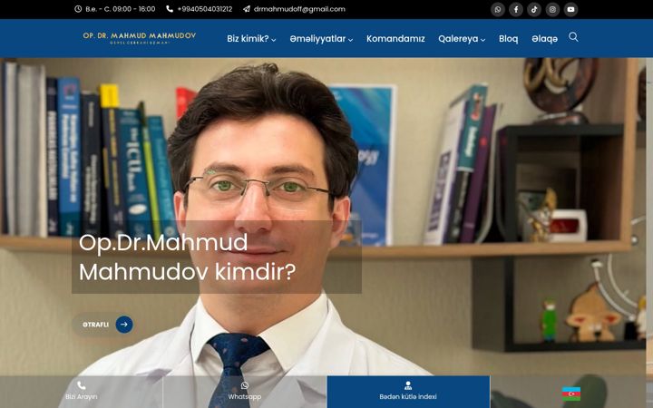 Screenshot of drmahmudov.com