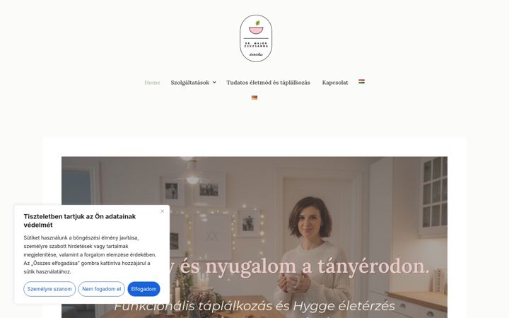 Екранна снимка на drmajorzsuzsanna.hu