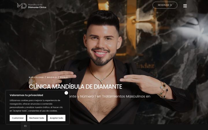 Screenshot of drmandibuladediamante.com