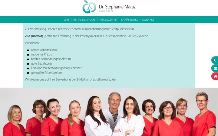 Screenshot of drmaraz.de