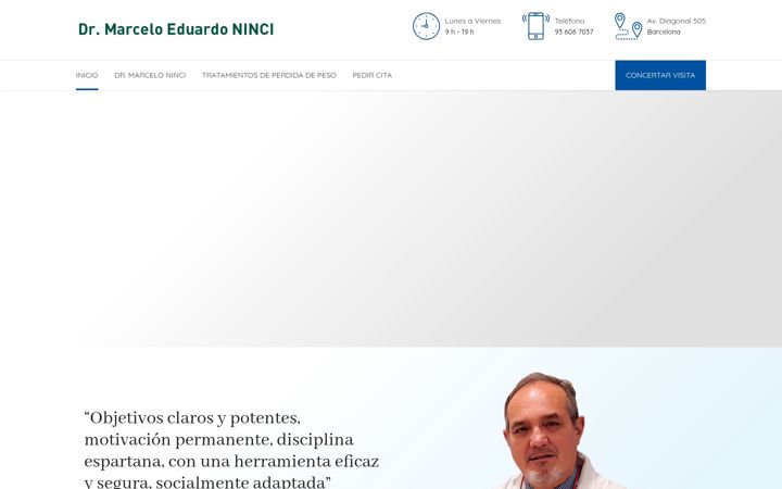 Screenshot of drmarceloninci.com