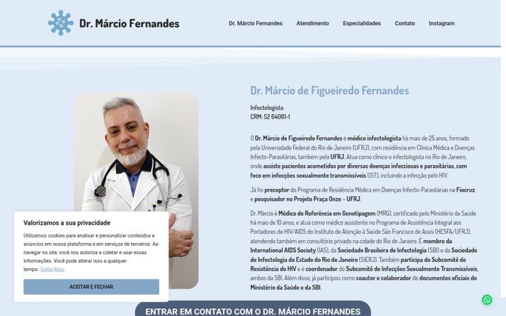 Screenshot του drmarciof.com.br