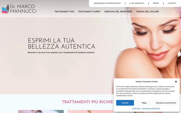Screenshot of drmarcomannucci.it
