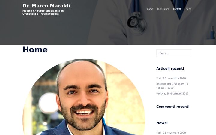 Screenshot of drmarcomaraldi.it