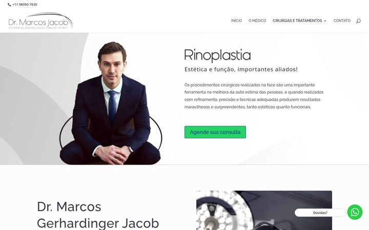 Skärmbild av drmarcosjacob.com.br