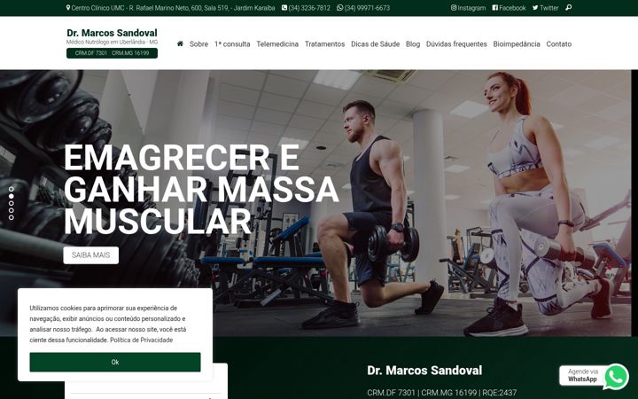 Screenshot of drmarcossandoval.com