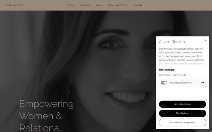Screenshot of drmariamarndt.com